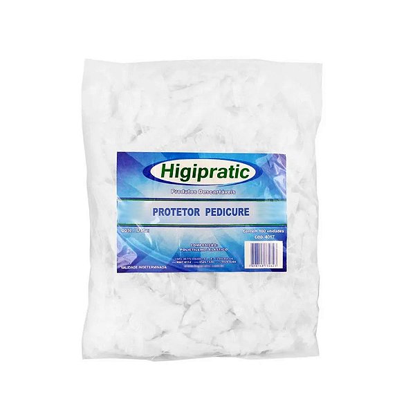Protetor de Bacia Para Pedicure Higipratic 100 Unidades