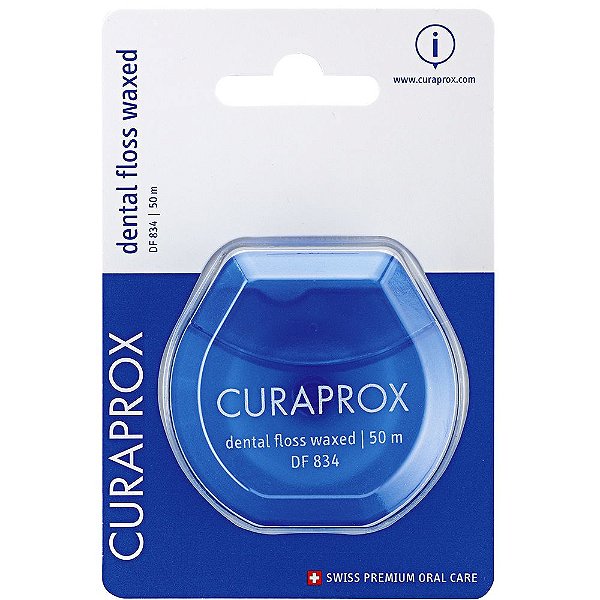 Fio Dental Curaprox Encerado DF 834 Dental Floss Waxed 50m