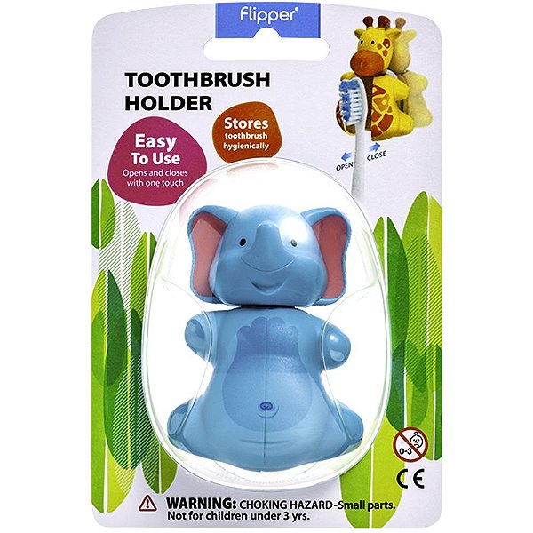 Suporte Para Escova Dental Elefante Infantil EHM Flipper
