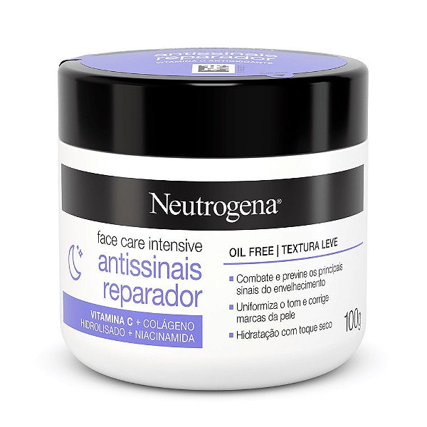 Neutrogena Face Care Intensive Hidratante Reparador Antioxidante Noturno 100g