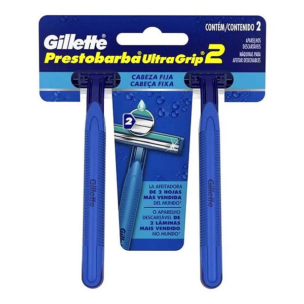 Aparelho de Barbear Gillette Prestobarba UltraGrip Com 2