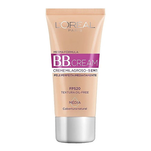 Base BB Cream Creme Milagroso FPS 20 Cor 4.0 L'oréal Paris 30ml