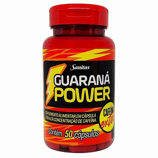 Guaraná Power Extra Cafeína Suplemento Energético 50 Cáp