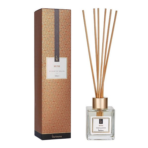 Difusor de Ambientes Varetas Musk Via Aroma 100ml