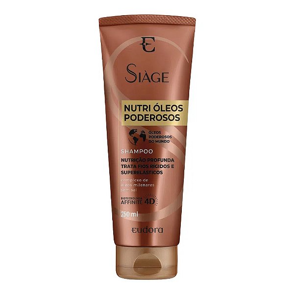 Shampoo Nutri Óleos Poderosos 4D Siage Eudora 250ml