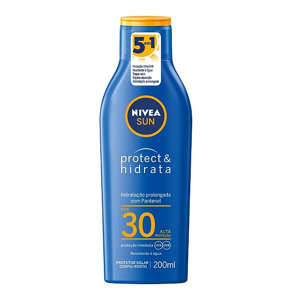 Nivea Sun Protetor Solar Corpo e Rosto FPS 30 Resistente 200ml