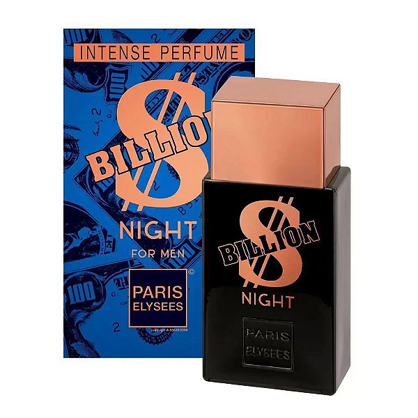 Perfume Billion Night Eau de Toilette Masculino Paris Elysees 100ml