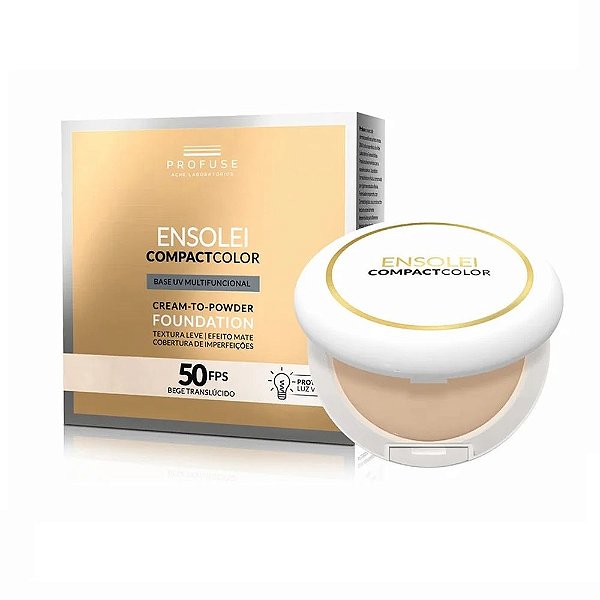 Profuse Ensolei Compact Color Base FPS 50 Bege Translúcido 10g