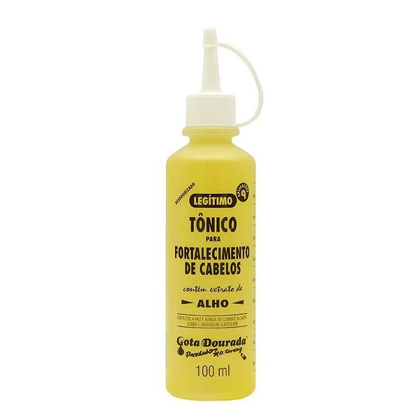 Tônico Fortalecedor Capilar Extrato de Alho Gota Dourada 100ml