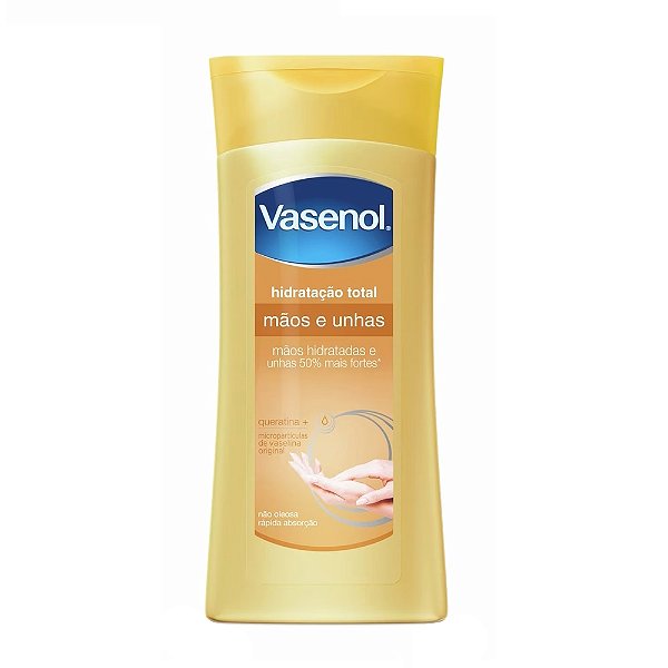 Vasenol Mãos e Unhas Hidratação Total Com Queratina 200ml