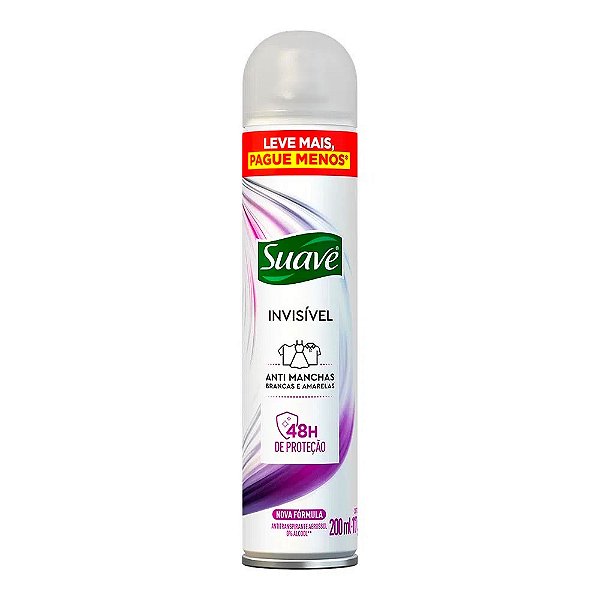 Desodorante Suave Invisível 48h Aerossol 200ml