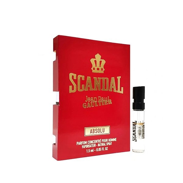 Flaconete Scandal Absolu Parfum Concentré Masculino Jean Paul Gaultier 1,5ml