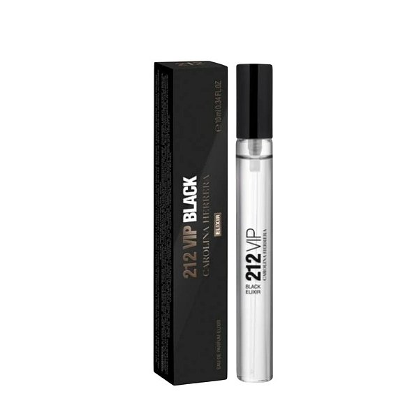 Perfume 212 VIP Black Elixir Eau de Parfum Travel Size Carolina Herrera 10ml