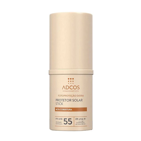 Adcos Protetor Solar Stick FPS 55 Cor Beige Alta Cobertura 17g