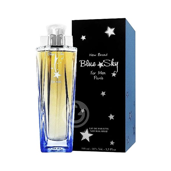 Perfume New Brand Blue Sky For Men Eau de Toilette 100ml