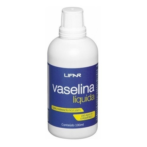 Vaselina Líquida Farmacêutica Pura Para Pele E Corpo Lifar 100ml
