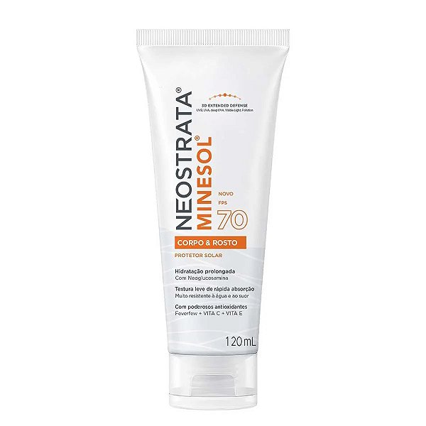 Neostrata Minesol FPS 70 Corpo e Rosto Protetor Solar 120ml