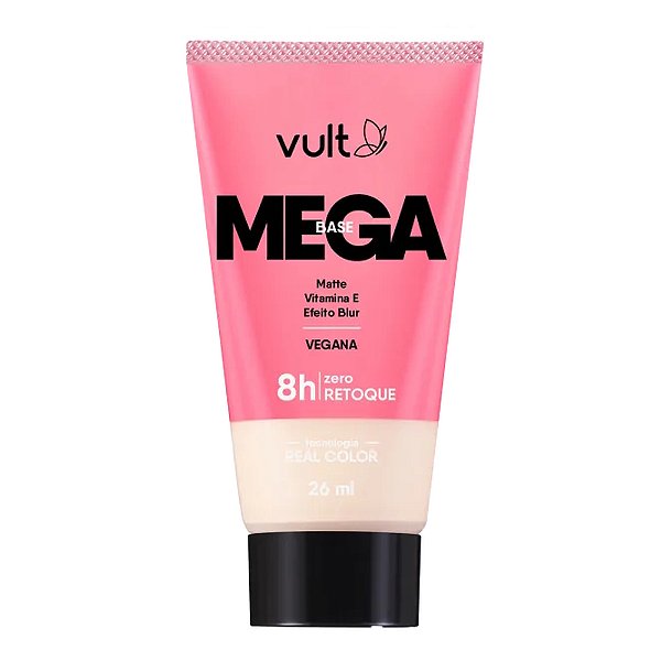 Vult Mega Base Líquida Matte 8h Efeito Blur V170 26ml