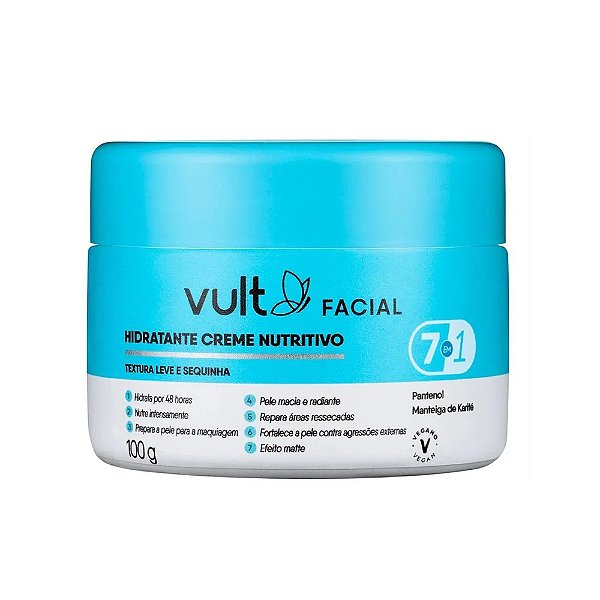 Vult Creme Hidratante Facial Nutritivo Efeito Matte 100g