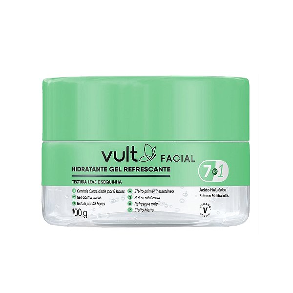 Vult Gel Hidratante Facial Refrescante Antioleosidade 100g