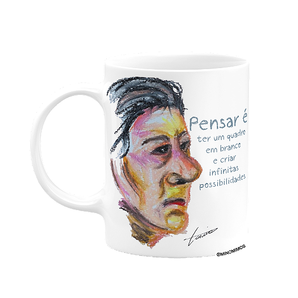 Caneca 325ml - LaviArt - Pensar é