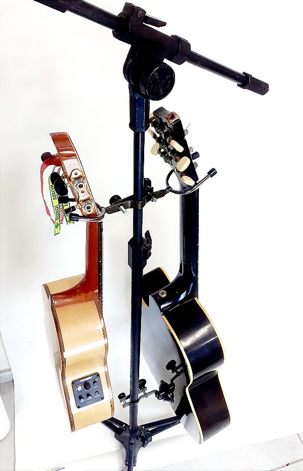 Suporte duplo de violão e cavaco