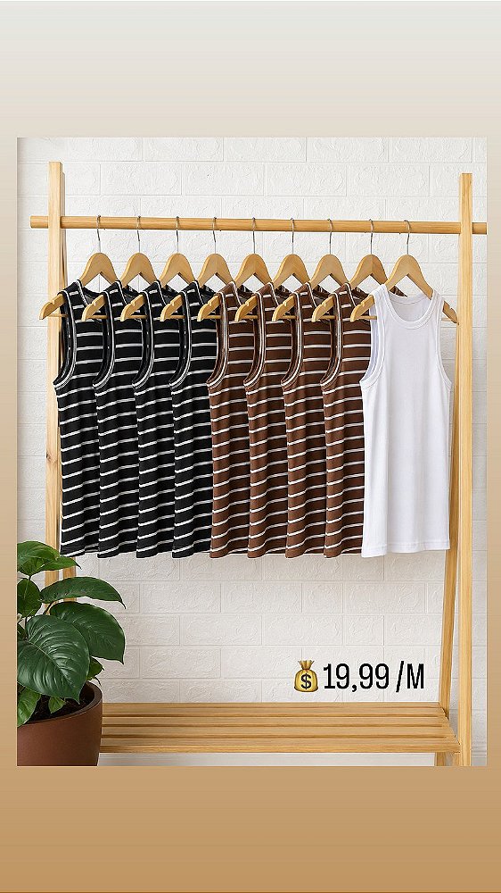 Camiseta Regata Básica Feminina /M