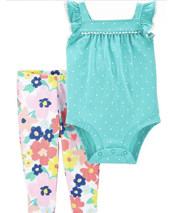 Carter's Baby 2-Piece Floral Bodysuit Pant Set