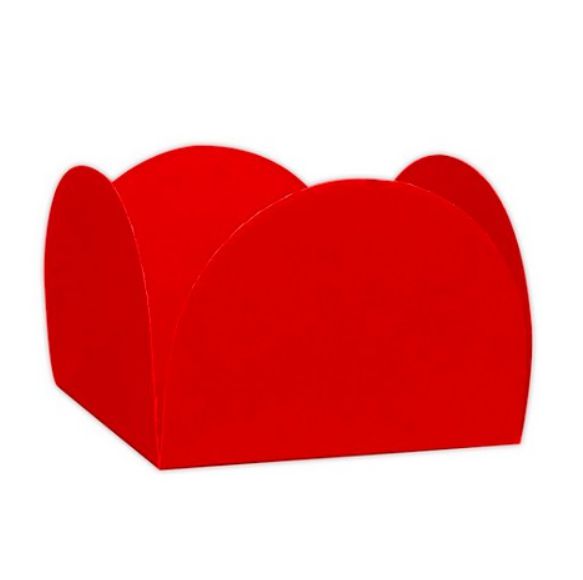 Forminhas para Doces 4 Pétalas - Vermelho - 50 unidades - Nc Toys - Kafe Embalagens