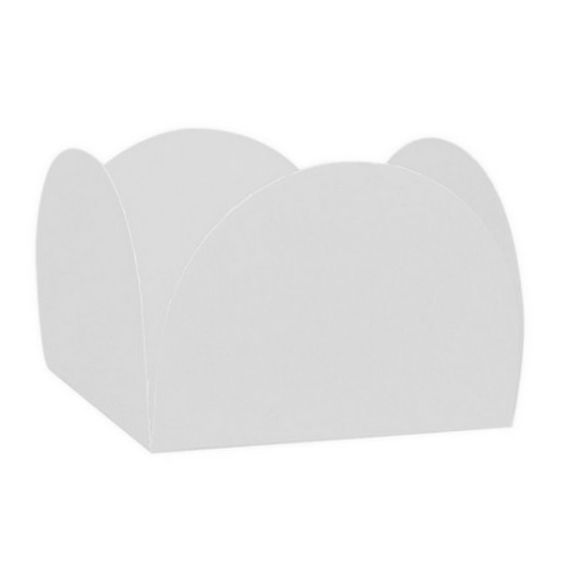 Forminhas para Doces 4 Pétalas Branca - 50 unidades - Nc Toys - Kafe Embalagens