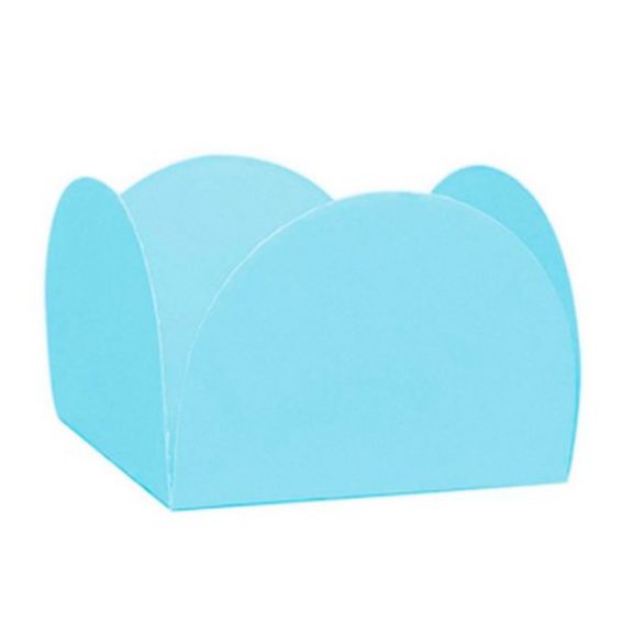 Forminhas para Doces 4 Pétalas Azul Claro - 50 unidades - Nc Toys - Kafe Embalagens