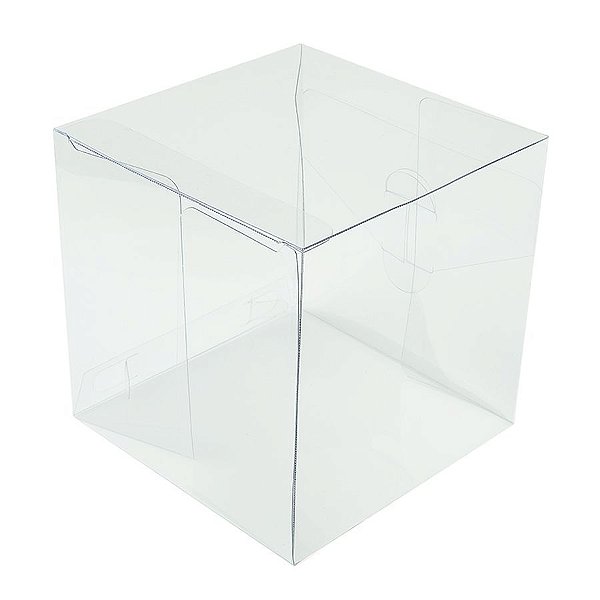 Caixa de Acetato Transparente K8 (10x10x10cm) 20 unidades - ASSK - Kafe Embalagens