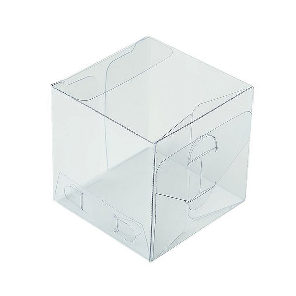 Caixa de Acetato Transparente K9 (4x4x4cm) 20 unidades - ASSK - Kafe Embalagens