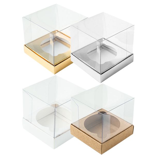 Caixa para Mini Bolo/Cupcake M 7x7x7cm - 10 unidades - Kafe Embalagens