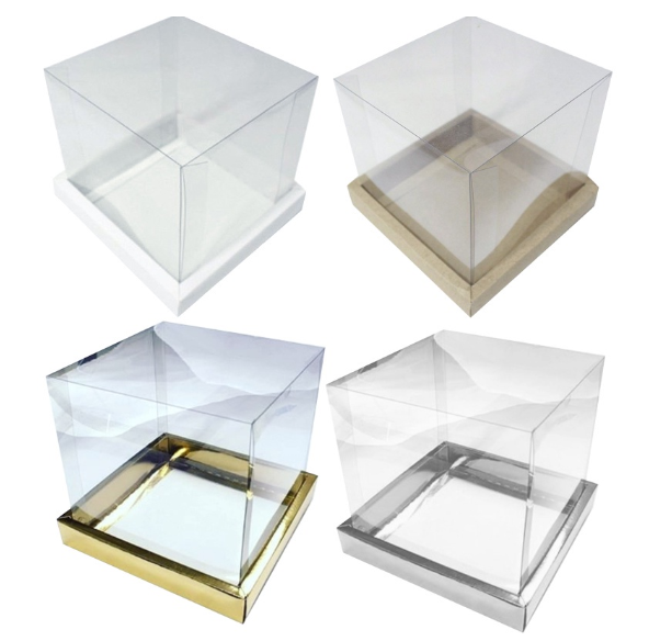 Caixa para Mini Bolo/ Mini Panetone  10x10x10 cm - 10 unidades - Kafe Embalagens
