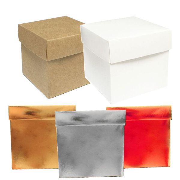 Caixa Cubo P 6x6x6cm - 10 unidades - ASSK - Kafe Embalagens