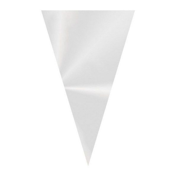 PROMOÇÃO Cone Transparente Incolor 14x23cm - 50 unidades - Kafe Embalagens