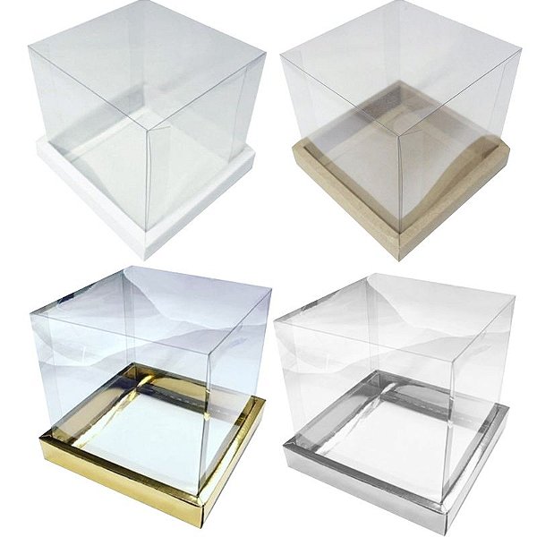Caixa Panetone 250g 12x12x12cm - 05 unidades - ASSK - Kafe Embalagens