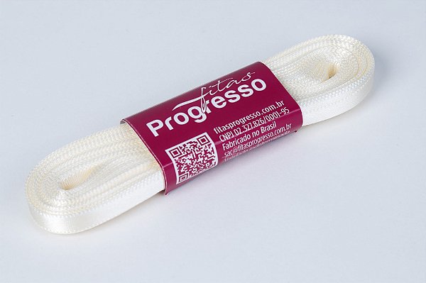 Fita de Cetim Champagne Cor 311 - 01 unidade - Progresso - Kafe Embalagens