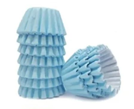 Forminha de Papel para Doces - Azul Claro - 100 unidades - Junco - Kafe Embalagens