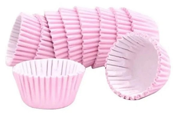 Forminha de Papel para Doces - Rosa - 100 unidades - Junco - Kafe Embalagens