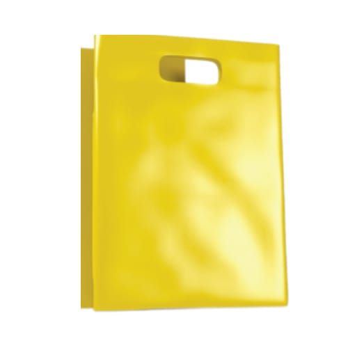 Sacola Boca de Palhaço Sorriso - 20X30 - Amarela - 25 Unidades