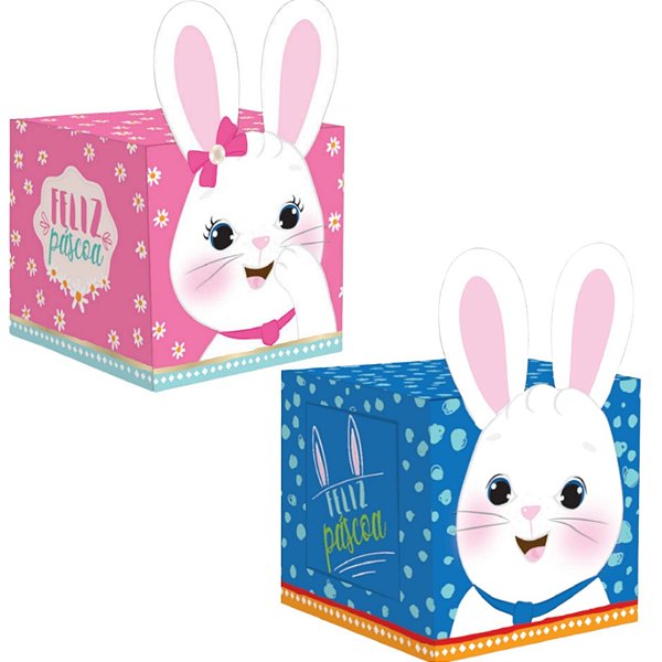 Caixa Cubo Chaminé Coelho Happy P 10 Und Packpel Cromus