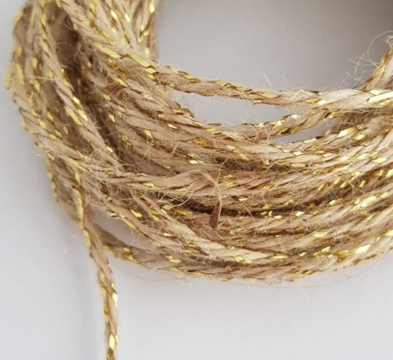 Fio de Juta Natural Cores 10 Metros  Kafe Embalagens