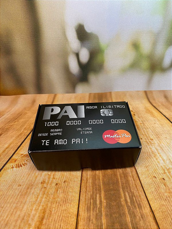 Caixa Dia dos Pais 12x8x4cm C3157 1 Unidade