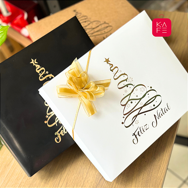 Caixa Presente Premium Natal N3 Cores 05 unidades