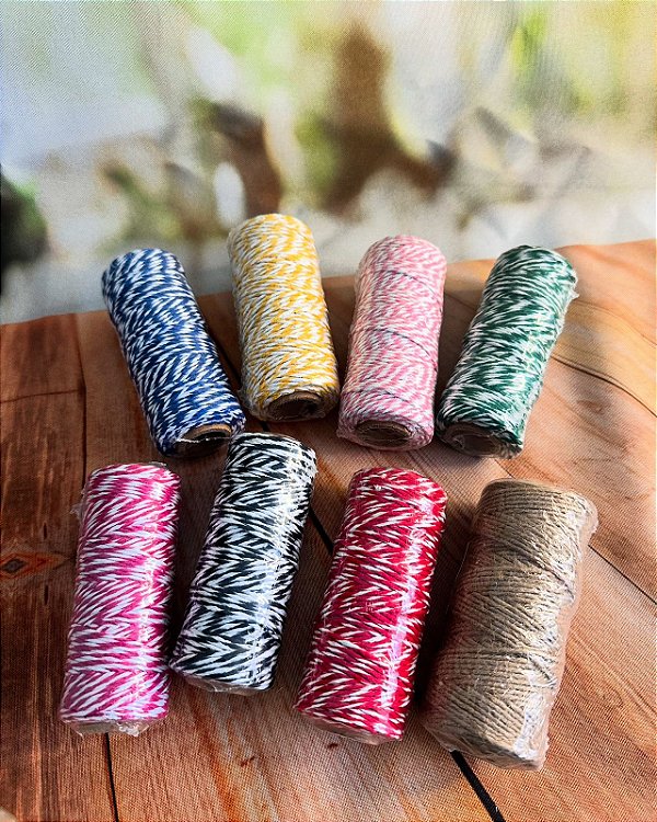 Fio Barbante Cordão Colorido 45 Metros Kafe Embalagens