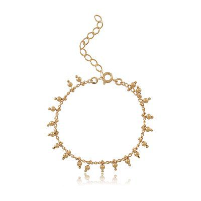 Pulseira Bolinhas Penduradas