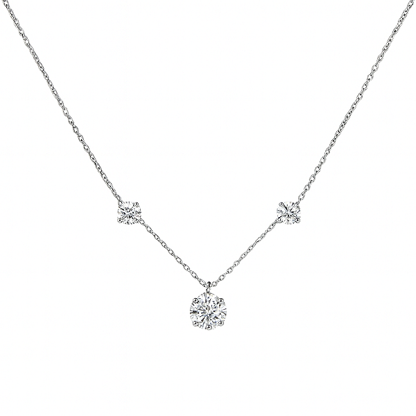 Colar Moissanite Tri 5mm