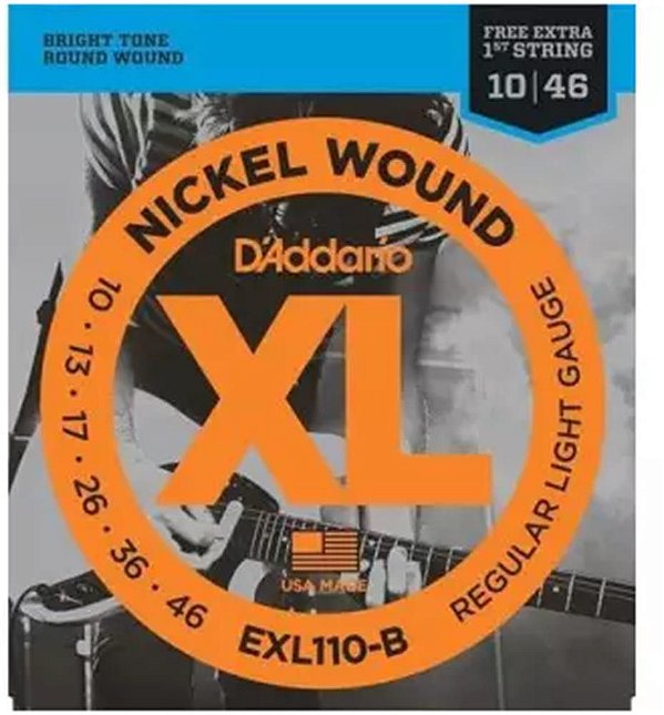 Encordoamento Para Guitarra 010-046 D'addario EXL110-B